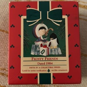 Hallmark Frosty Friends Ornament 1984.